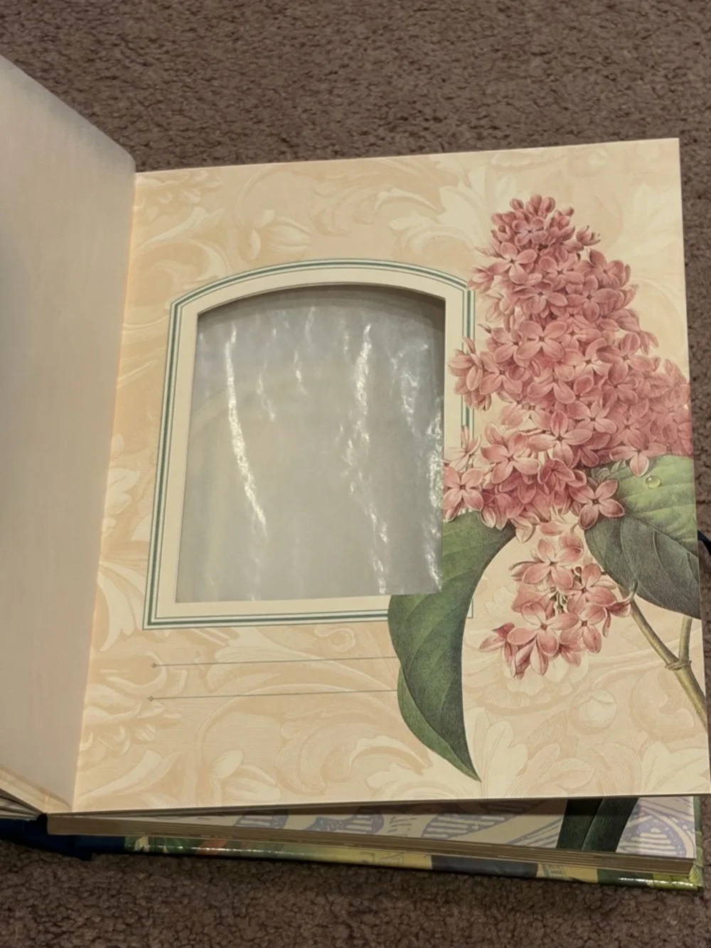 1996 Vintage Victorian Style Photo Album Michel Publishing Cottagecore Floral